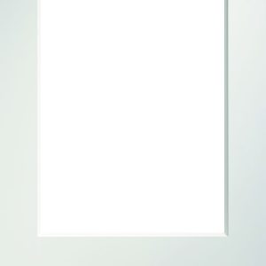 Internal White Primed Solid Core Madison (CLEAR GLASS) Smooth Finish Door